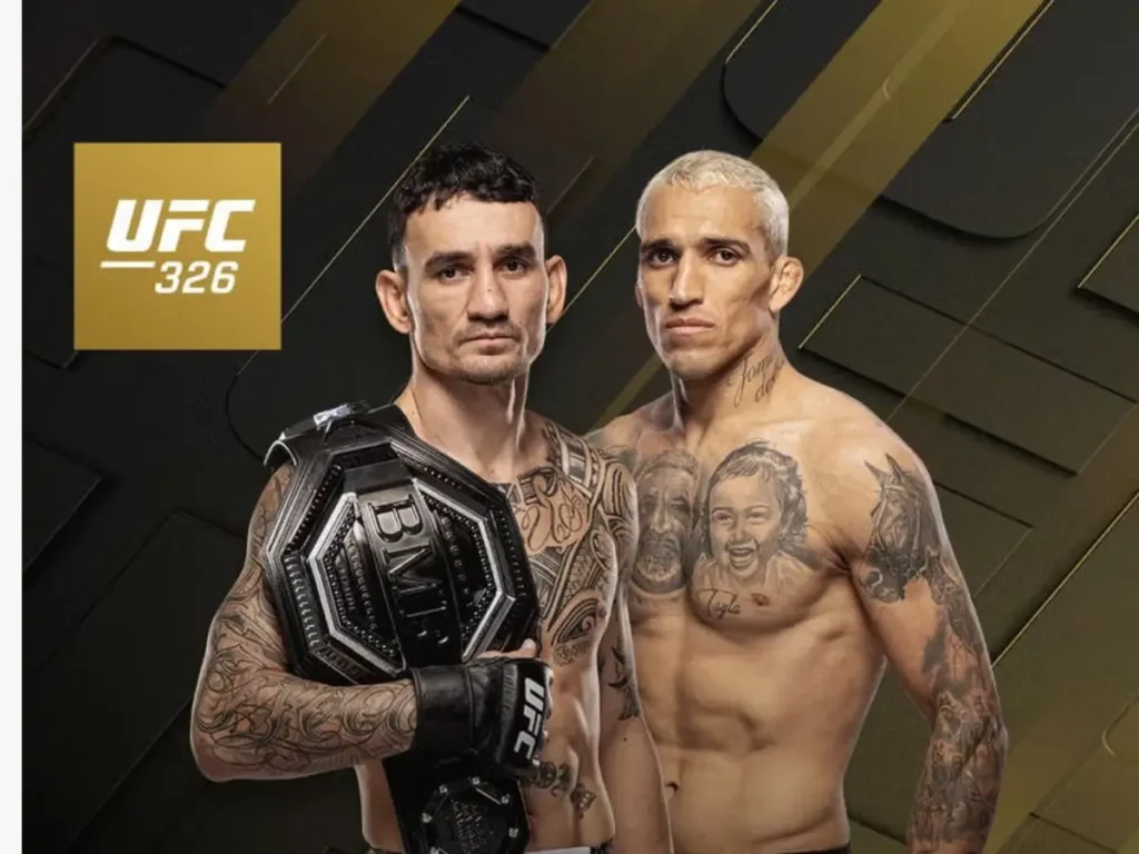 Cartaz promocional da revanche entre Max Holloway e Charles do Bronx pelo UFC 326