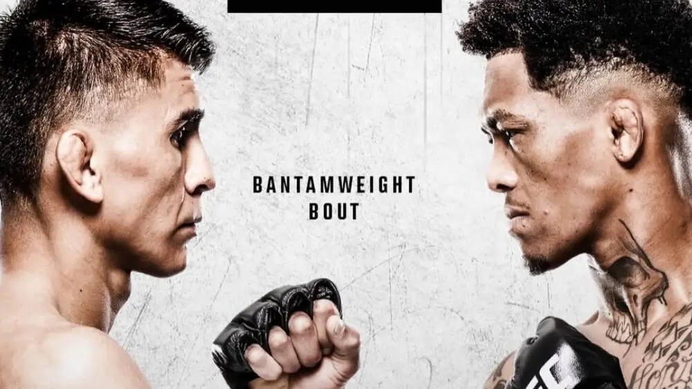 Cartaz oficial de divulgação do UFC Vegas 113, destacando Vinicius “LokDog” Oliveira contra Mario Bautista como luta principal do evento no UFC Apex, em Las Vegas