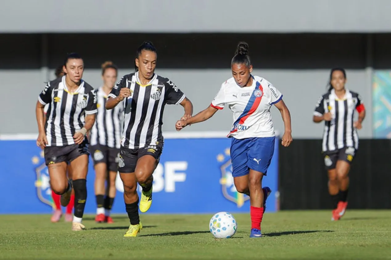 Bahia vira sobre o Santos em jogo movimentado e se aproxima do G8 no Brasileirão Feminino