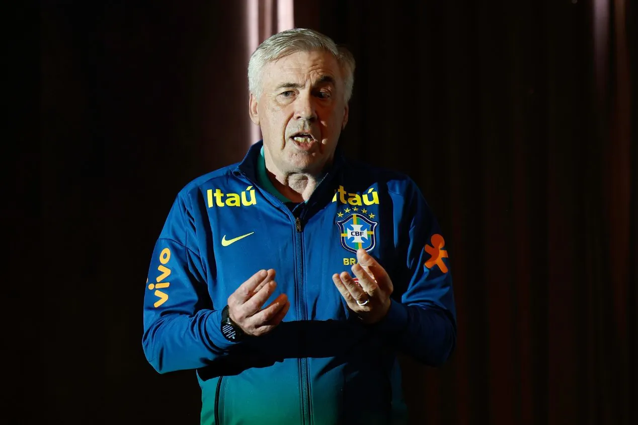 Brasil - Convocação de Carlo Ancelotti pode definir base do Brasil para a Copa do Mundo de 2026