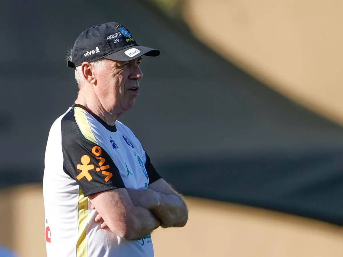 Carlo Ancelotti mira renovação da Seleção Brasileira e observa novos nomes para o ciclo até 2030