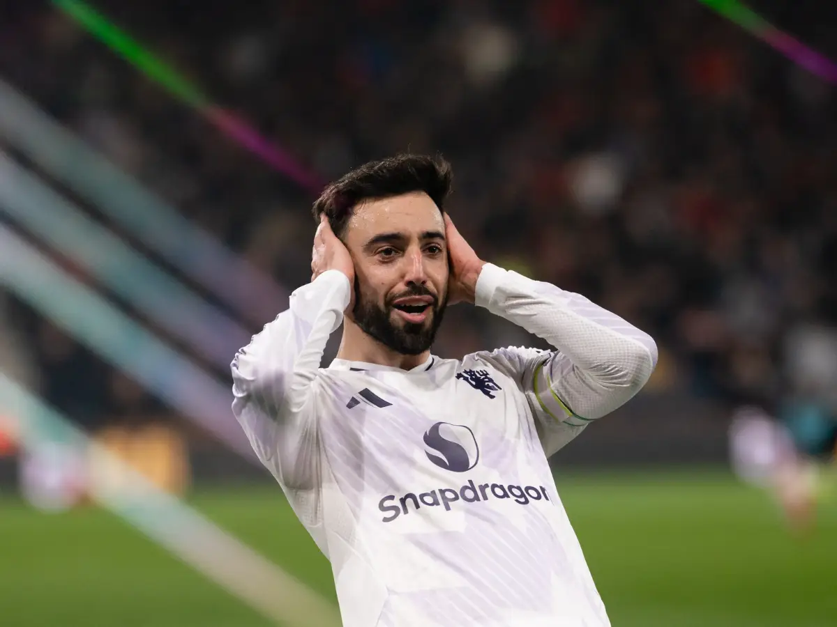 Bruno Fernandes marcou em Bournemouth x Manchester United