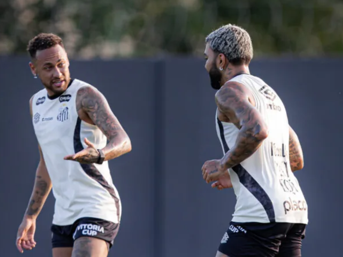 Neymar e Gabigol estão fora do jogo de terça-feira