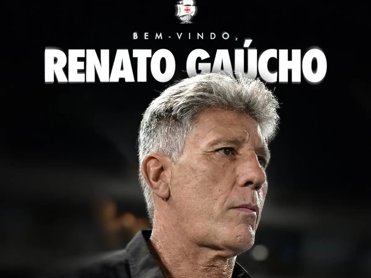 Vasco anuncia contratação do técnico Renato Gaúcho: saiba detalhes