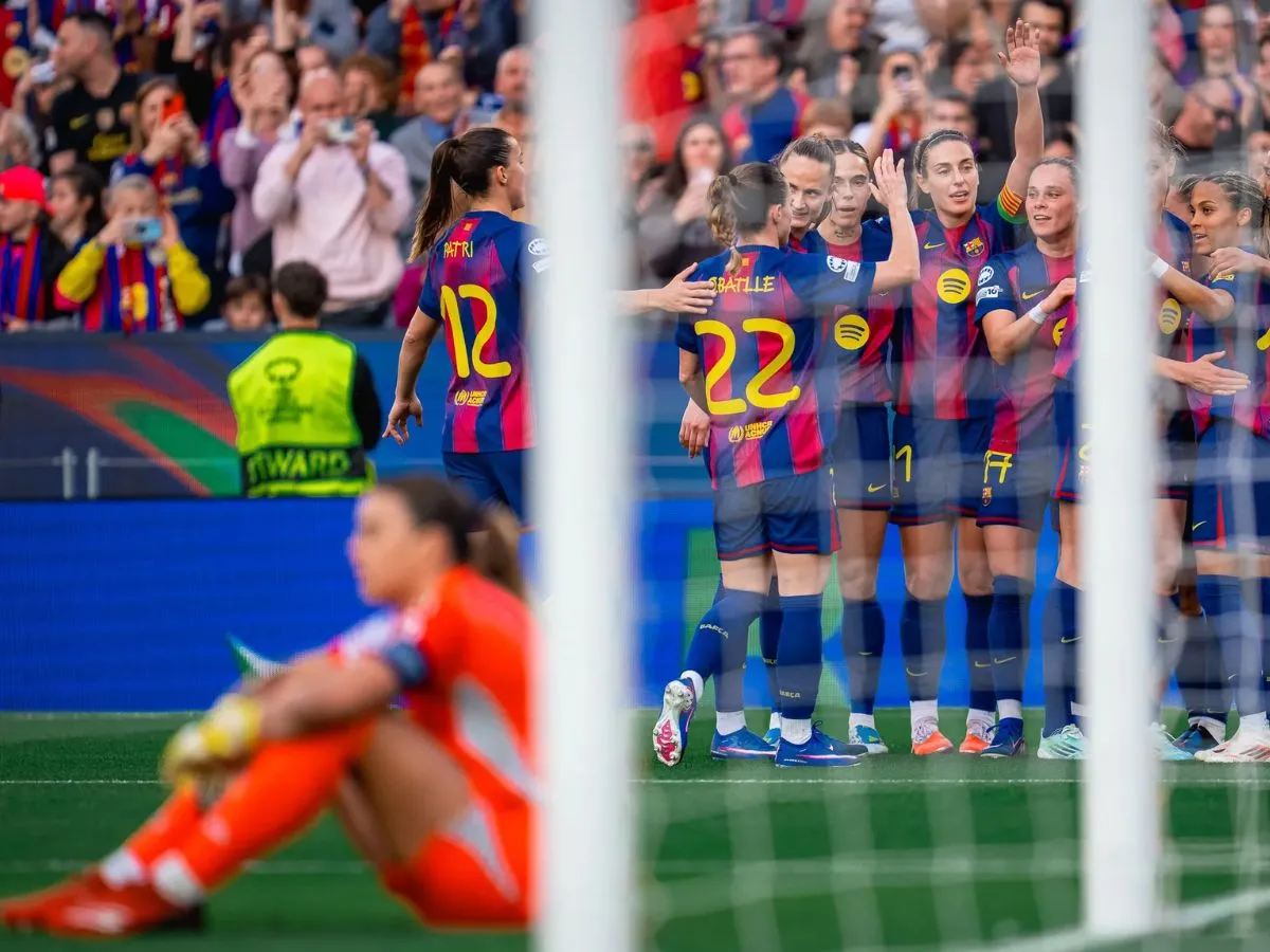 Barcelona e Olympique Lyon avançam com autoridade às semifinais da Champions Feminina