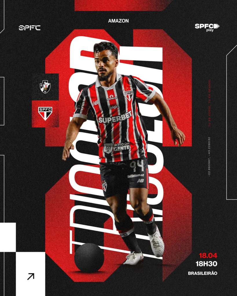 Vasco x São Paulo: Onde assistir ao vivo, horário e escalações (18/04) 2 Vasco x São Paulo: Onde assistir ao vivo hoje (18/04)