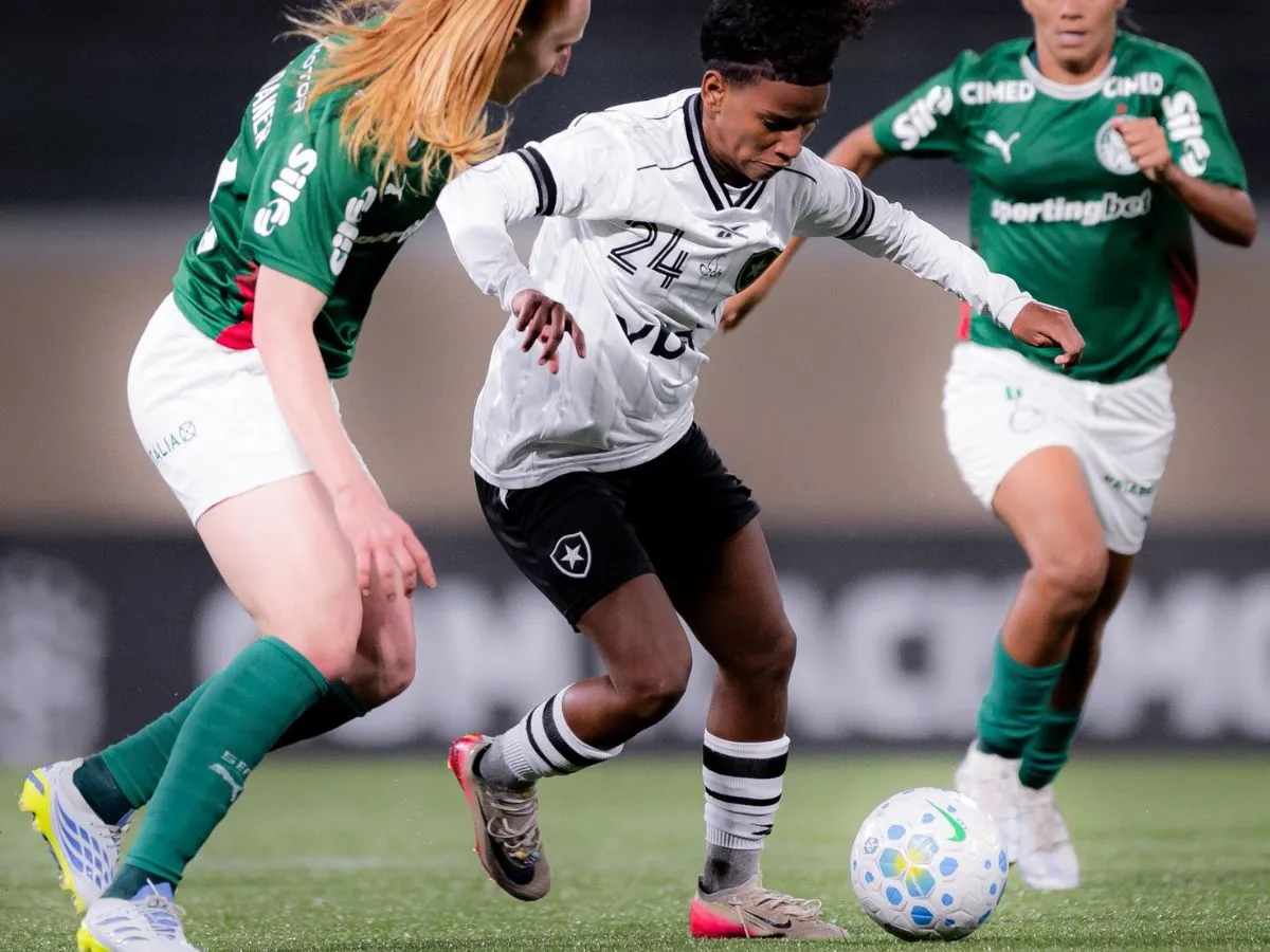Palmeiras goleia o Botafogo com brilho de Bia Zaneratto e pressiona o Corinthians no Brasileirão Feminino