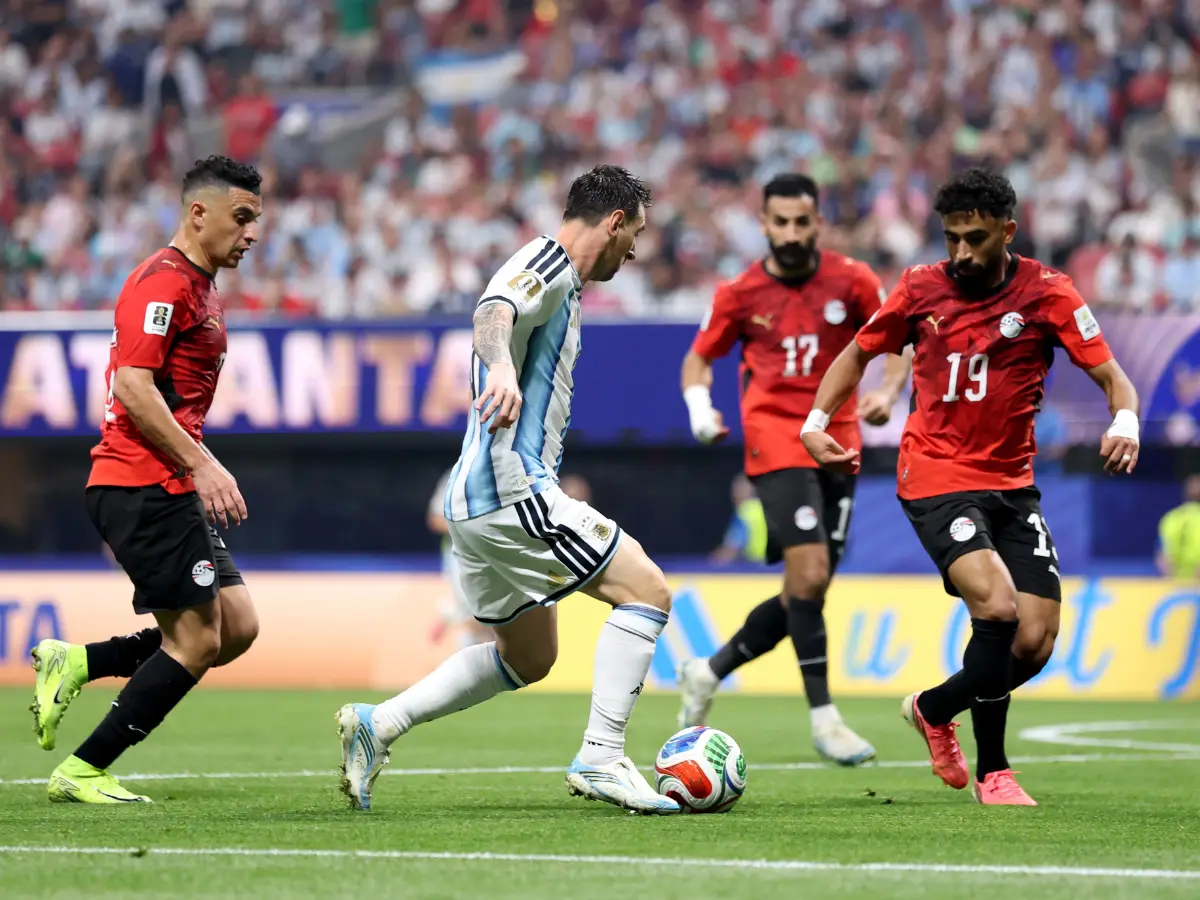 Lionel Messi em ação pela Argentina