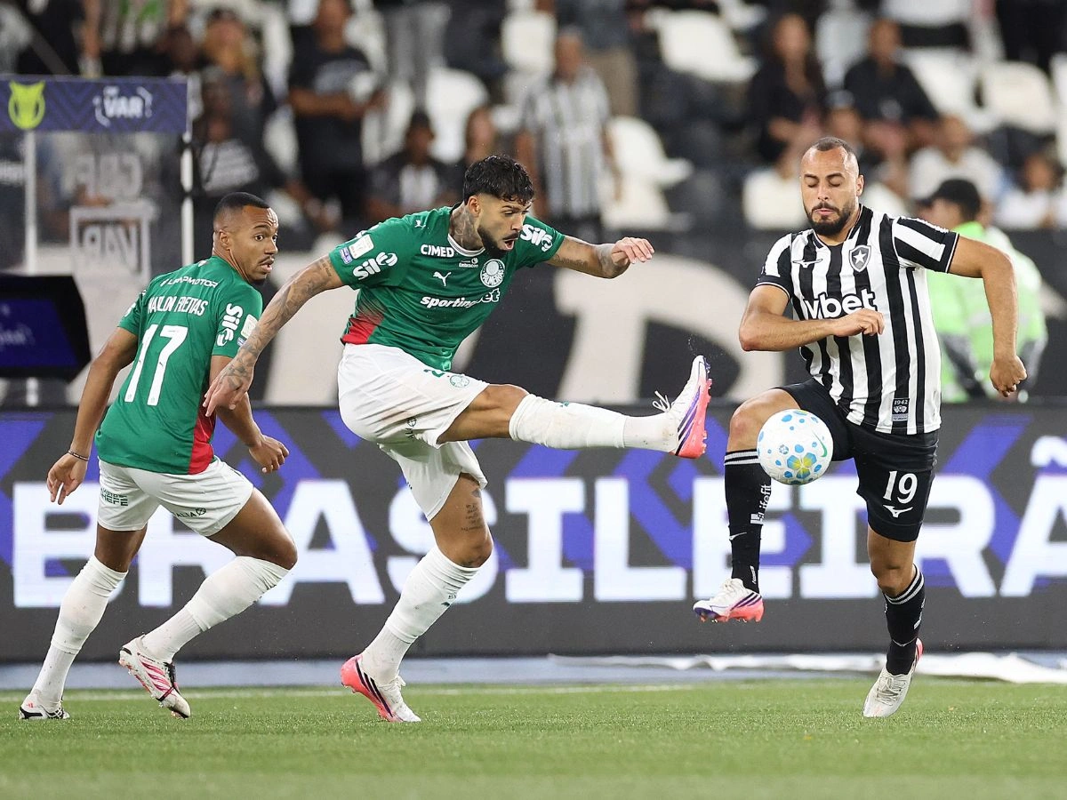 Botafogo e Palmeiras empatam, e Flamengo lidera o Brasileirão