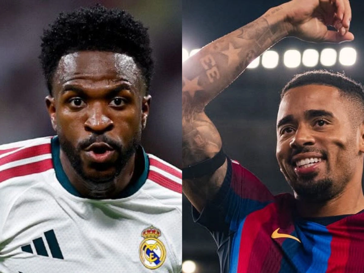 Barcelona x Real Madrid: como Gabriel Jesus e Vinícius Júnior podem protagonizar nova rivalidade brasileira na La Liga